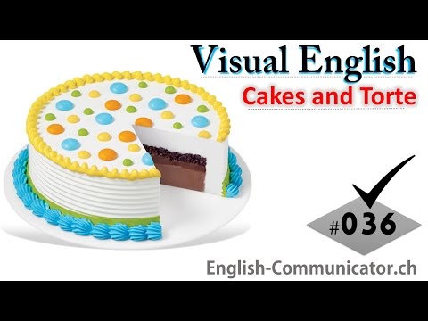 #036 Visual English Language Learning Practical Vocabulary Cakes and Torte Part 1